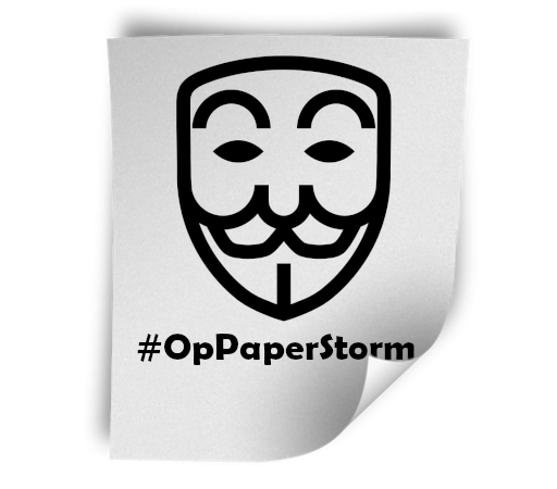 #OpPaperstorm